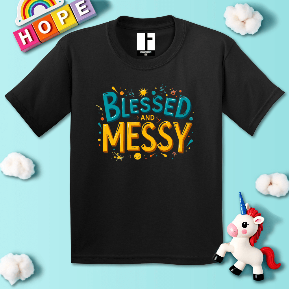 Kids clothes Black / XS BlessedMessy T-Shirt