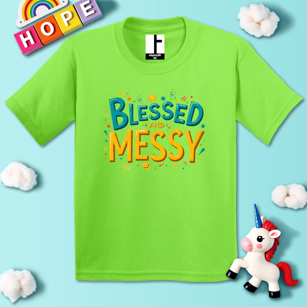 Kids clothes Lime / XS BlessedMessy T-Shirt