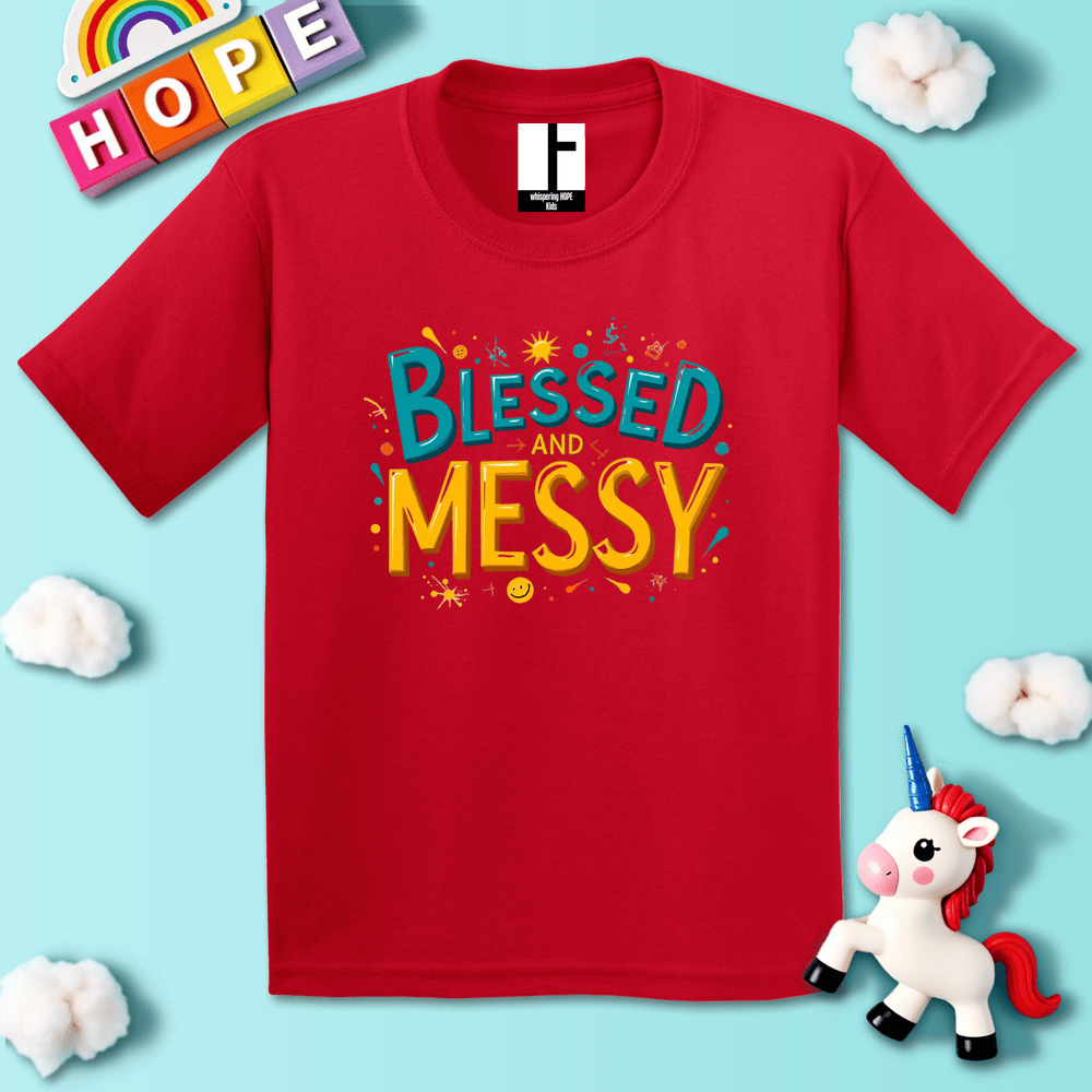 Kids clothes Red / XS BlessedMessy T-Shirt