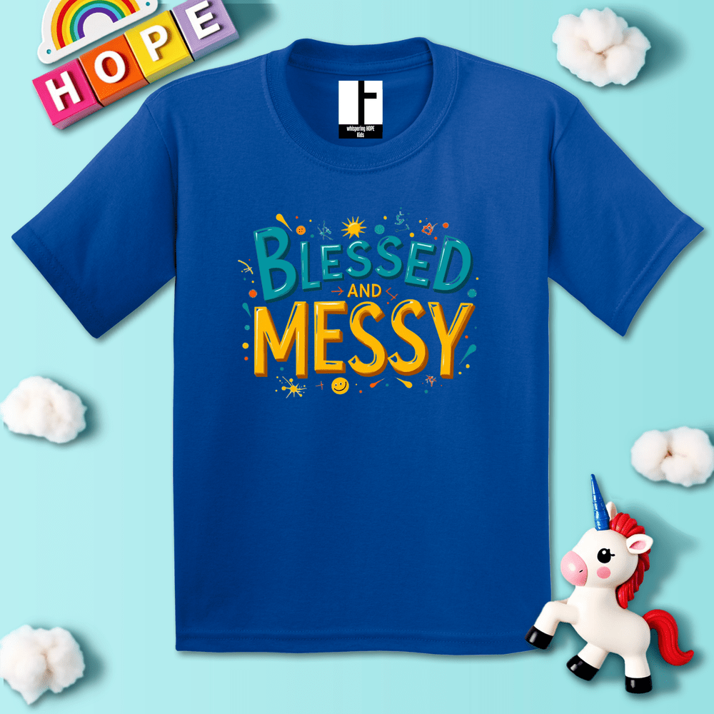 Kids clothes Royal / XS BlessedMessy T-Shirt