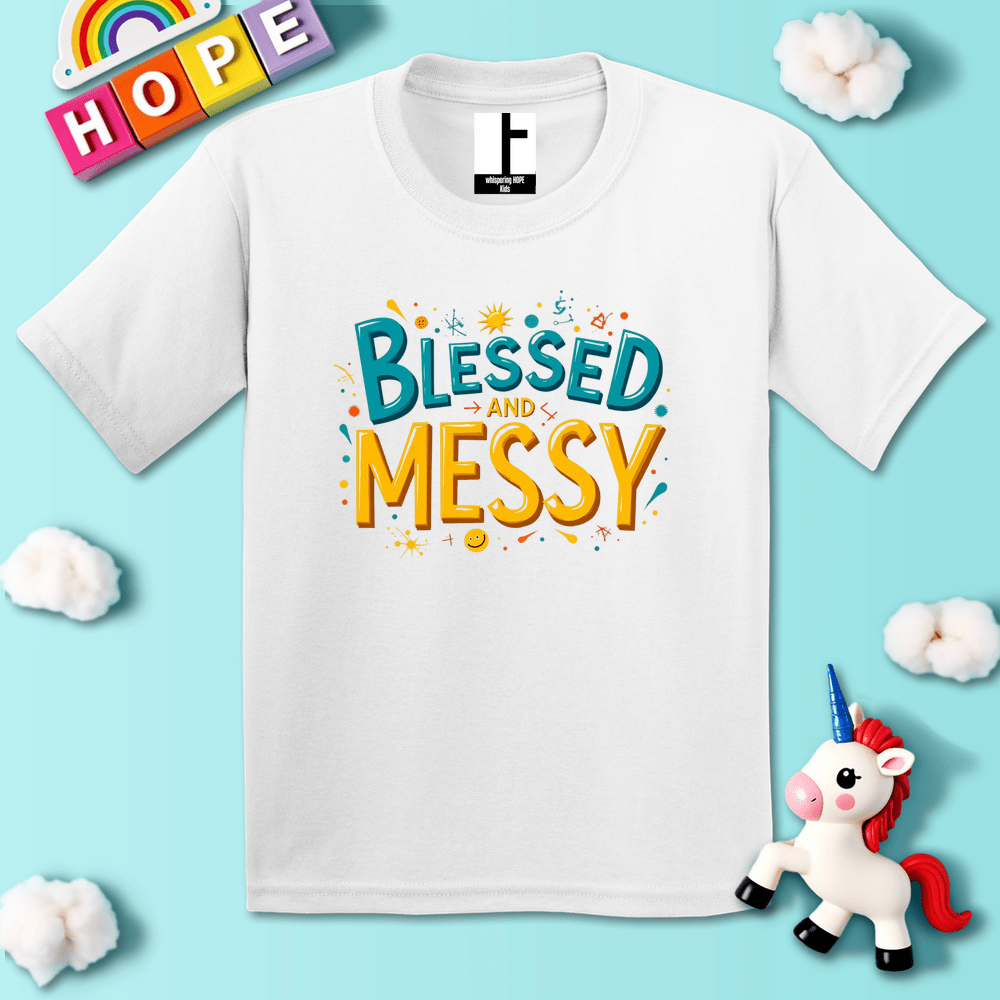 Kids clothes White / XS BlessedMessy T-Shirt